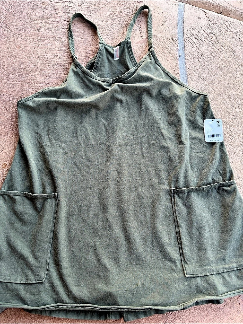 Free People Hot Shot Mini Dress Green Small NWT